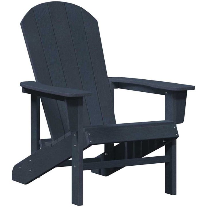 Adirondack-stol Marinblå 74x82x91 cm HDPE vidaXL 74 x 82 x 92 cm – bild 2