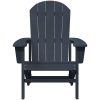 Adirondack-stol Marinblå 74x82x91 cm HDPE vidaXL 74 x 82 x 92 cm – miniatyr 4