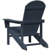 Adirondack-stol Marinblå 74x82x91 cm HDPE vidaXL 74 x 82 x 92 cm – miniatyr 6