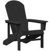 Adirondack Stol Svart 74x82x91 cm HDPE vidaXL 74 x 82 x 92 cm – miniatyr 2