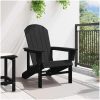 Adirondack Stol Svart 74x82x91 cm HDPE vidaXL 74 x 82 x 92 cm – miniatyr 3