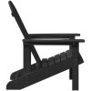 Adirondack Stol Svart 74x82x91 cm HDPE vidaXL 74 x 82 x 92 cm – miniatyr 5