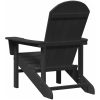 Adirondack Stol Svart 74x82x91 cm HDPE vidaXL 74 x 82 x 92 cm – miniatyr 6
