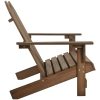 Adirondackstol 2-sits massivt granträ brun vidaXL – miniatyr 3