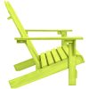 Adirondackstol 2-sits massivt granträ grön vidaXL – miniatyr 3