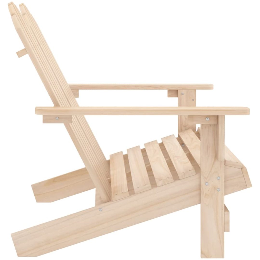 Adirondackstol 2-sits massivt granträ vidaXL – bild 3