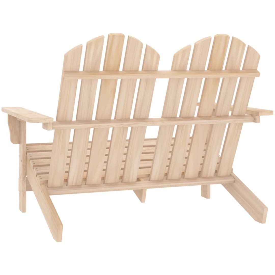 Adirondackstol 2-sits massivt granträ vidaXL – bild 4