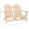 Adirondackstol 2-sits massivt granträ vidaXL – miniatyr 6