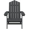 Adirondackstol HDPE antracit vidaXL – miniatyr 3