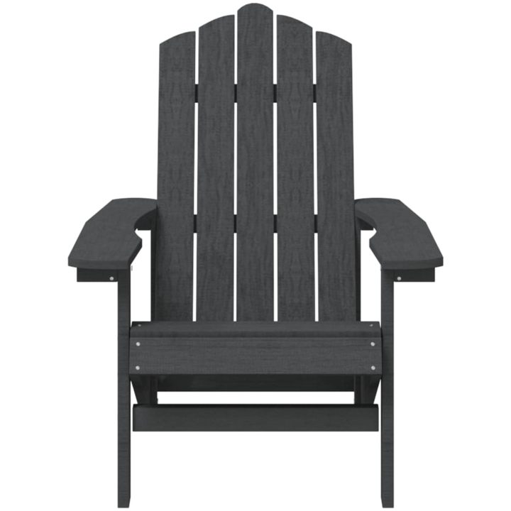Adirondackstol HDPE antracit vidaXL – bild 3