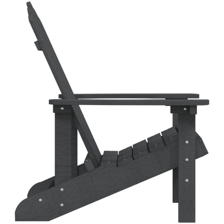 Adirondackstol HDPE antracit vidaXL – bild 4