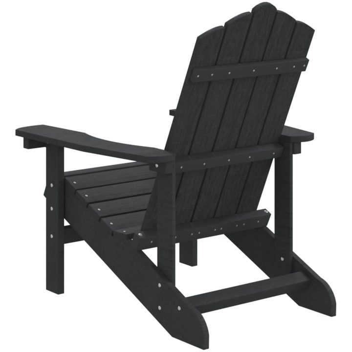 Adirondackstol HDPE antracit vidaXL – bild 5