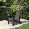 Adirondackstol HDPE antracit vidaXL – miniatyr 1