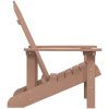Adirondackstol HDPE brun vidaXL – miniatyr 4