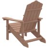 Adirondackstol HDPE brun vidaXL – miniatyr 5