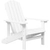 Adirondackstol HDPE vit vidaXL – miniatyr 2