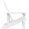 Adirondackstol HDPE vit vidaXL – miniatyr 4