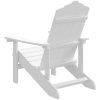 Adirondackstol HDPE vit vidaXL – miniatyr 5