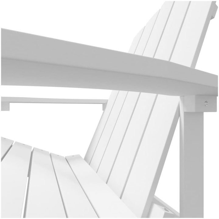 Adirondackstol HDPE vit vidaXL – bild 6