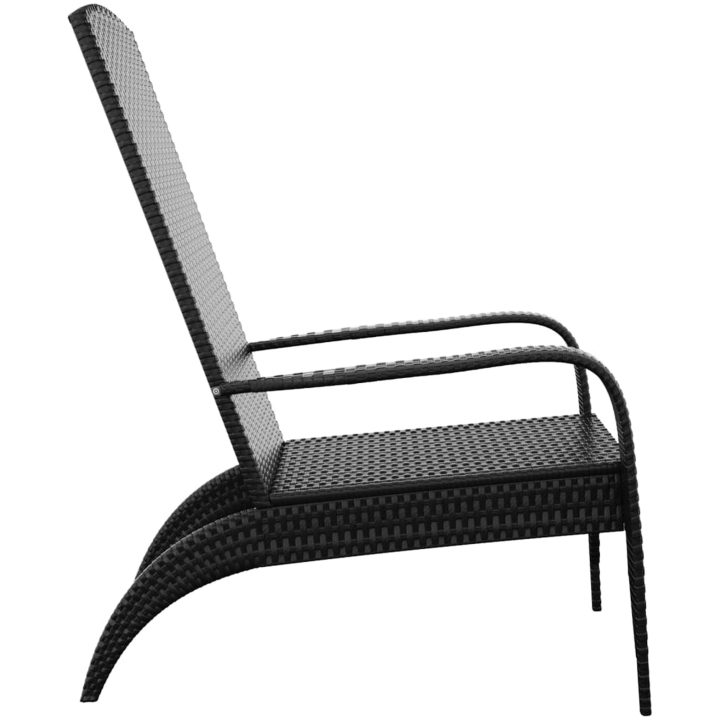 Adirondackstol konstrotting svart vidaXL – bild 4