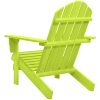 Adirondackstol massivt granträ grön vidaXL – miniatyr 4