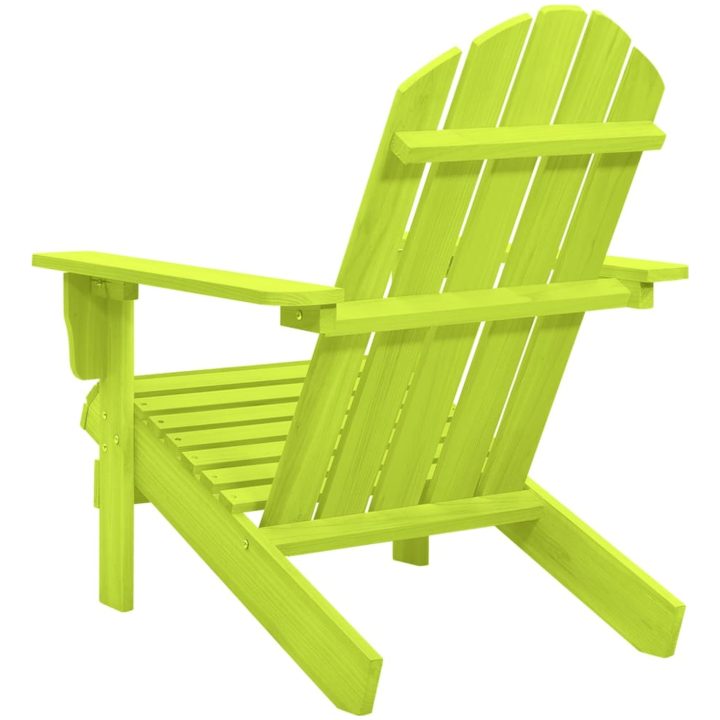 Adirondackstol massivt granträ grön vidaXL – bild 4