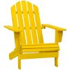 Adirondackstol massivt granträ gul vidaXL – miniatyr 1