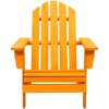 Adirondackstol massivt granträ orange vidaXL – miniatyr 2