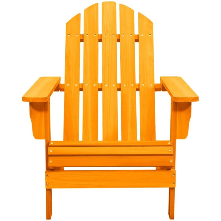 Adirondackstol massivt granträ orange vidaXL – bild 2