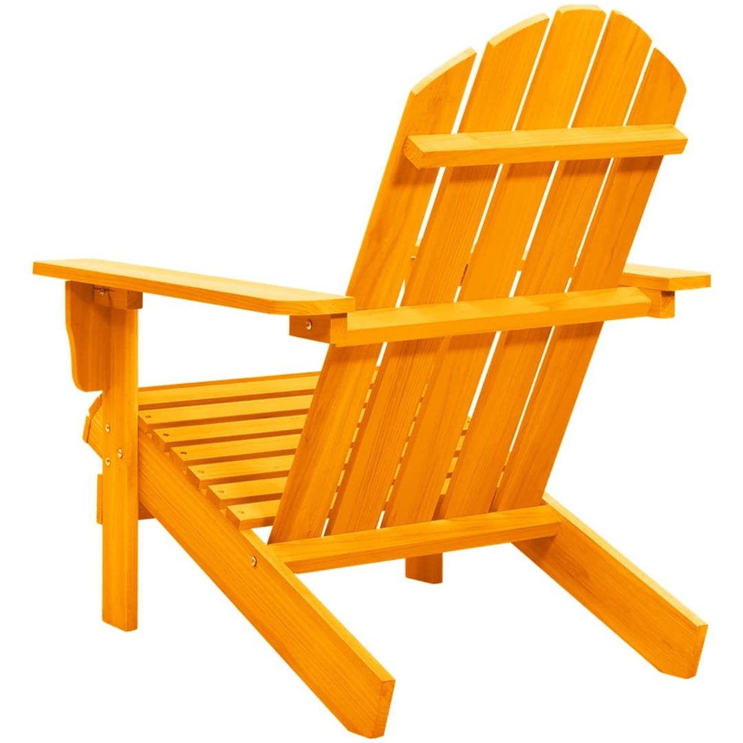 Adirondackstol massivt granträ orange vidaXL – bild 4
