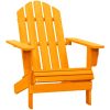 Adirondackstol massivt granträ orange vidaXL – miniatyr 1