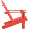 Adirondackstol massivt granträ röd vidaXL – miniatyr 3