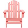 Adirondackstol massivt granträ rosa vidaXL – miniatyr 2