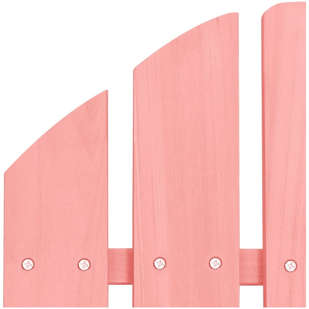 Adirondackstol massivt granträ rosa vidaXL – bild 5