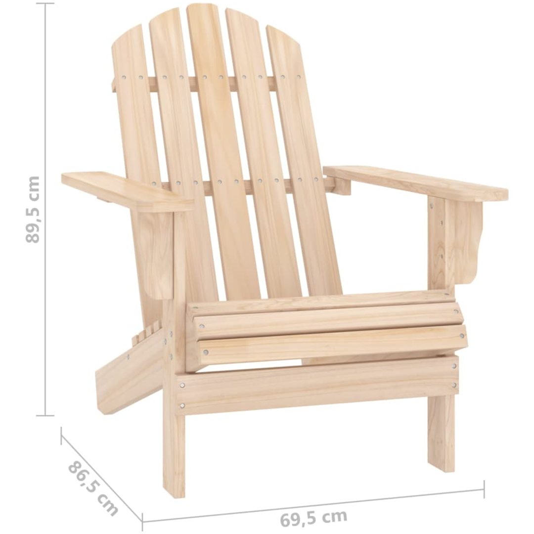 Adirondackstol massivt granträ vidaXL – bild 6