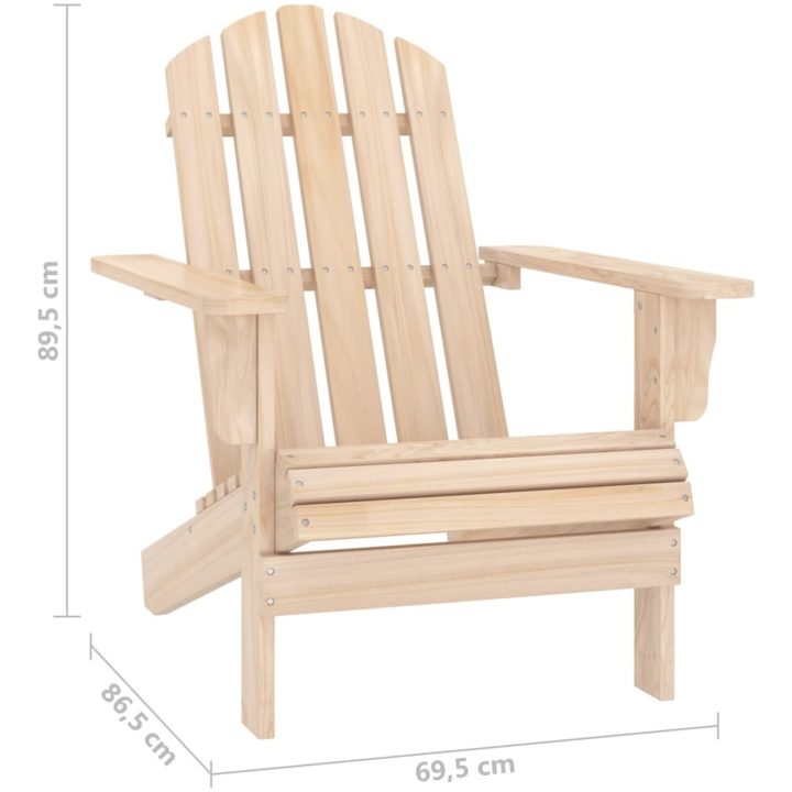 Adirondackstol massivt granträ vidaXL – bild 6