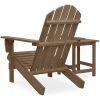 Adirondackstol med bord massivt granträ brun vidaXL – miniatyr 4