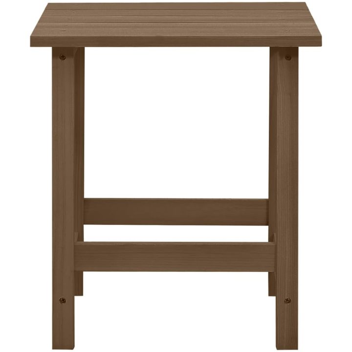 Adirondackstol med bord massivt granträ brun vidaXL – bild 9