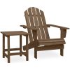 Adirondackstol med bord massivt granträ brun vidaXL – miniatyr 1