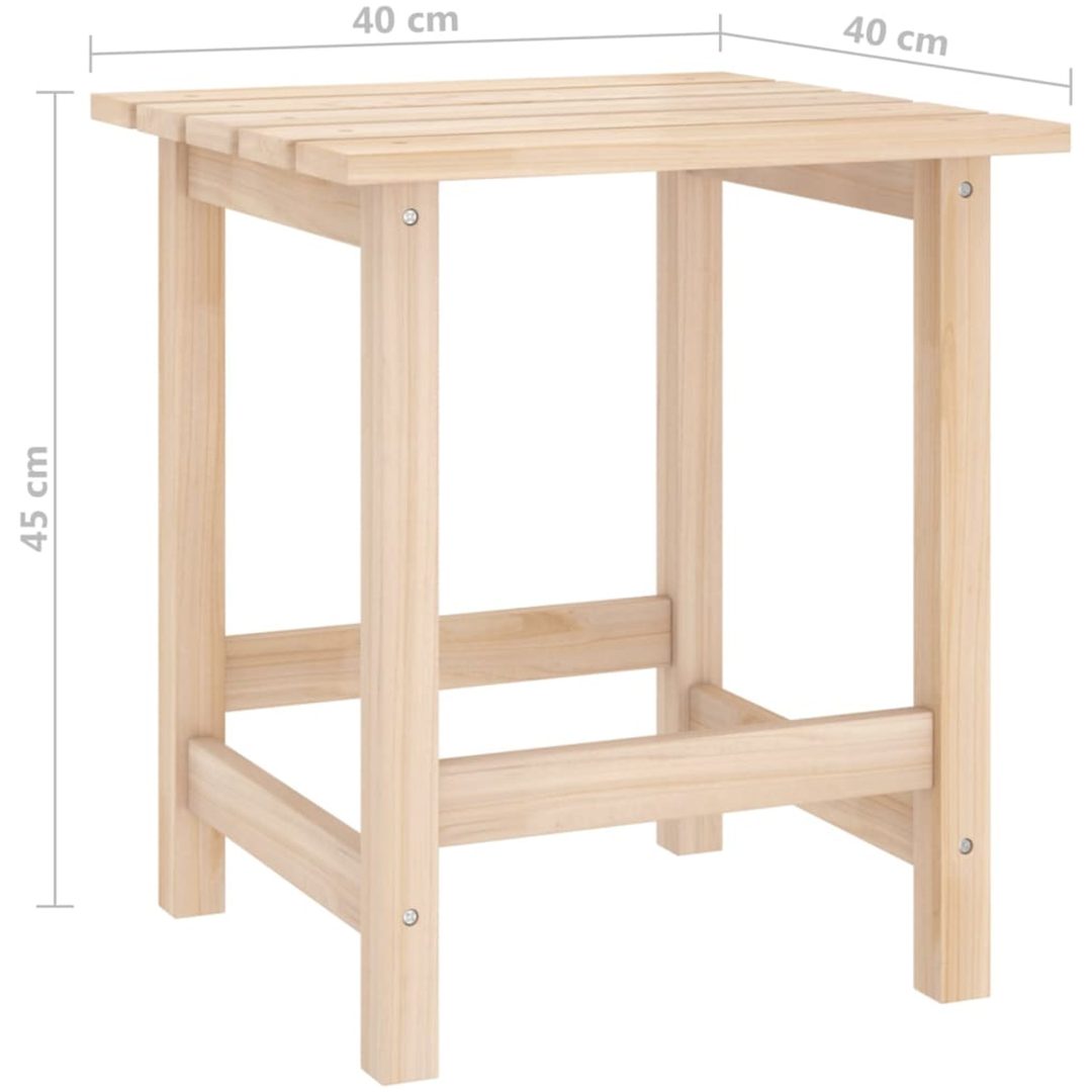 Adirondackstol med bord massivt granträ vidaXL – bild 12