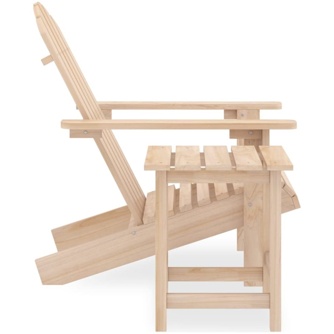 Adirondackstol med bord massivt granträ vidaXL – bild 3