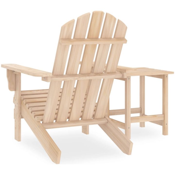 Adirondackstol med bord massivt granträ vidaXL – bild 4