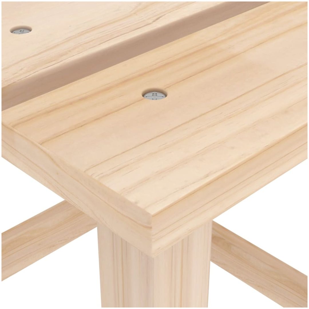 Adirondackstol med bord massivt granträ vidaXL – bild 10