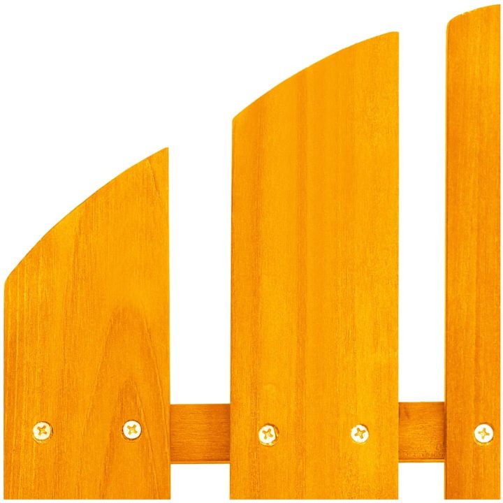 Adirondackstol med fotpall 2-sits granträ orange vidaXL – bild 6