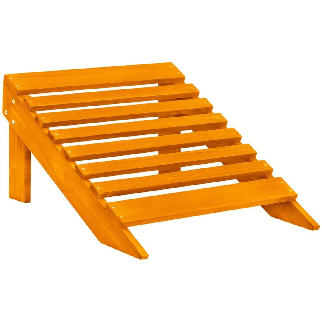 Adirondackstol med fotpall 2-sits granträ orange vidaXL – bild 7