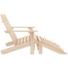 Adirondackstol med fotpall 2-sits granträ vidaXL – miniatyr 3