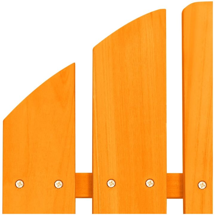 Adirondackstol med fotpall massivt granträ orange vidaXL – bild 6