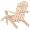 Adirondackstol med fotpall massivt granträ vidaXL – miniatyr 4
