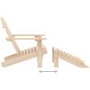 Adirondackstol med fotpall massivt granträ vidaXL – miniatyr 5