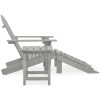 Adirondackstol med fotpall och bord massivt granträ vidaXL – miniatyr 3